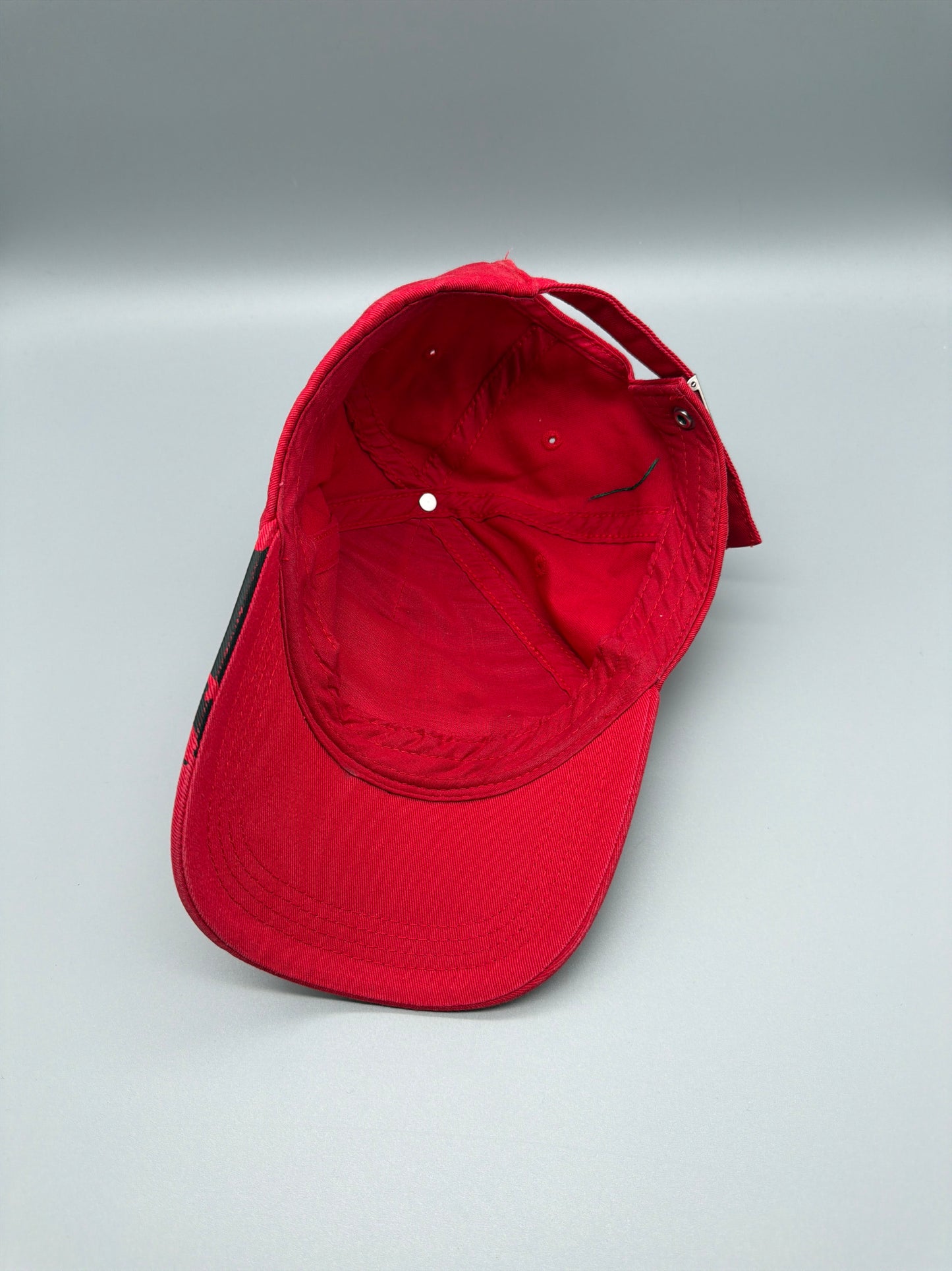 Diesel Graphic Graphic Print "Mohawk" Cap - Red / Y2K