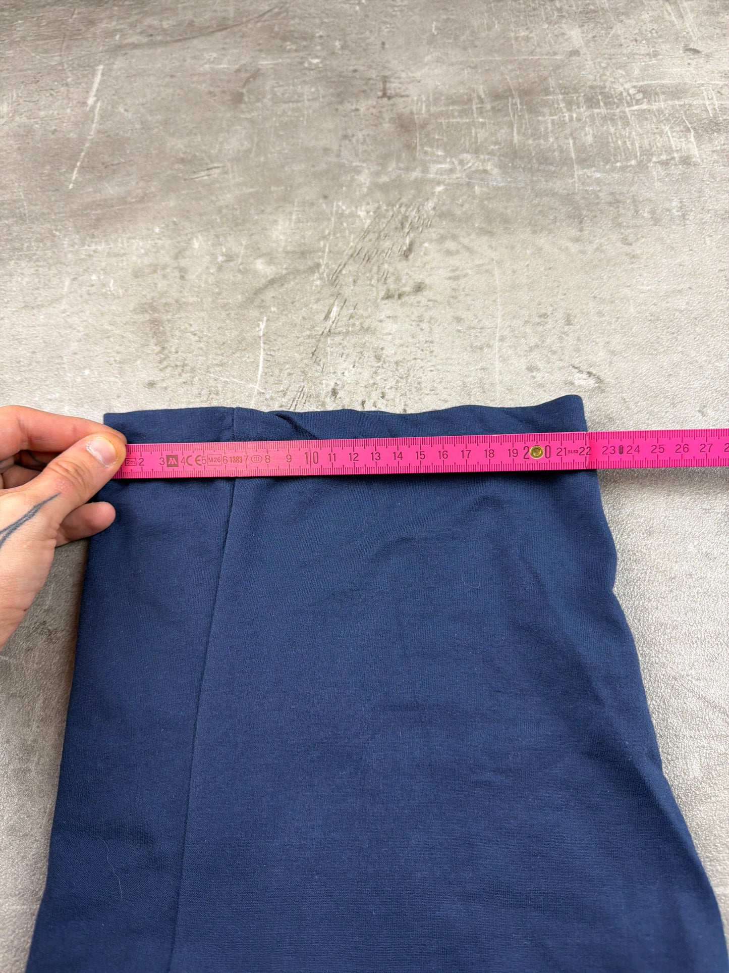 Uncle Sam Big Logo Wide Leg Sweatpants - Navy Blue