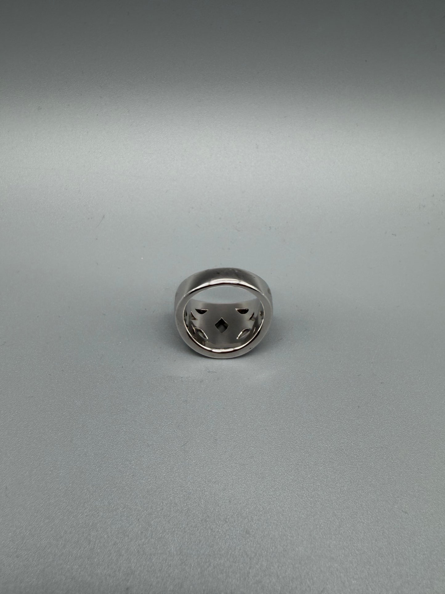Pierre Lang Y2K Crystal Pavé Lattice Statement Ring - Silver