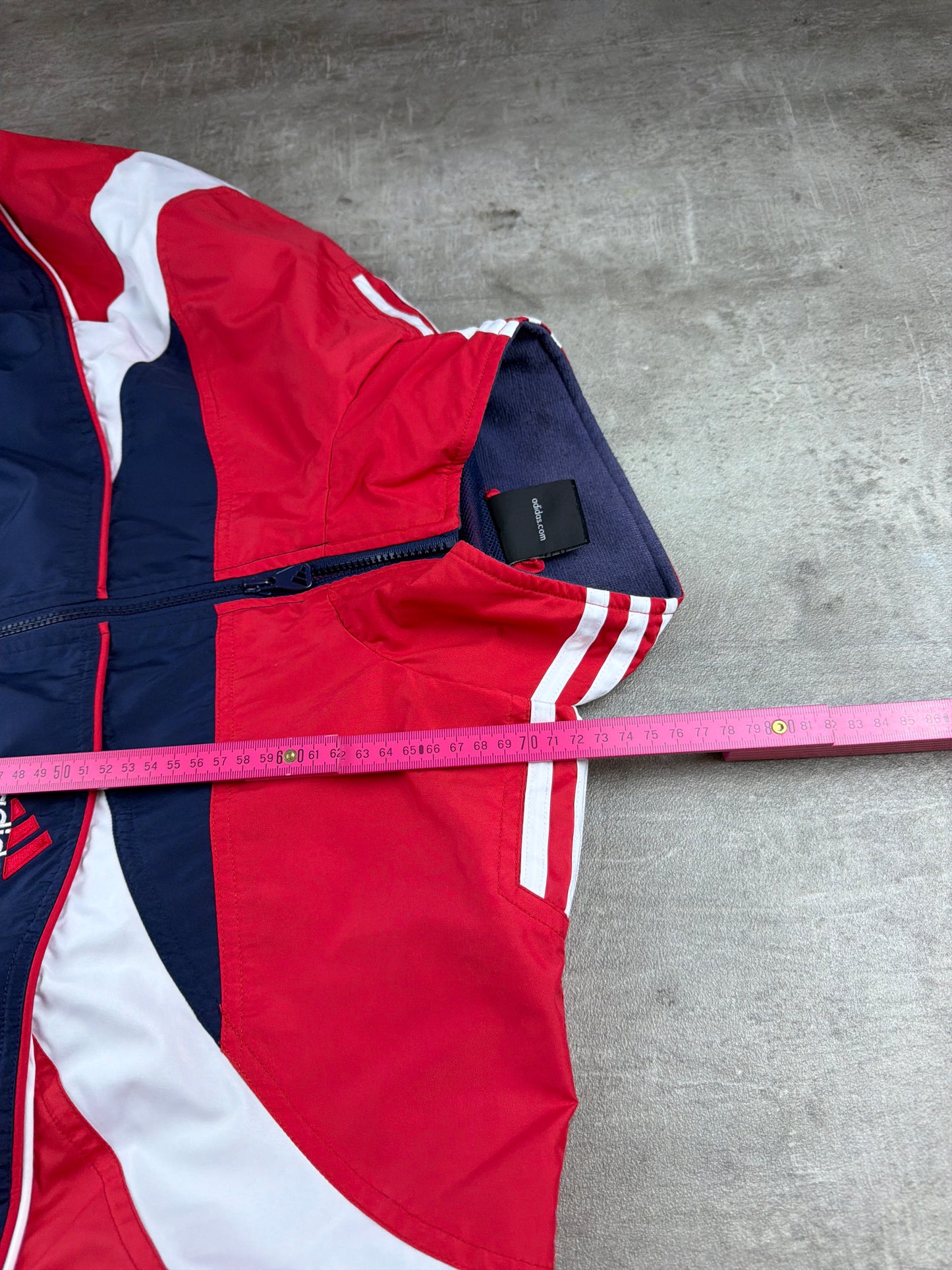 Adidas 00s Retro Performance Track Jacket – Navy / Red / White