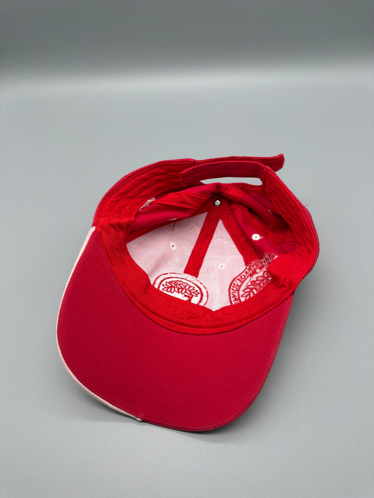 Vintage Olympiakos Piraeus Gate 7 Embroidered Cap - Red/White