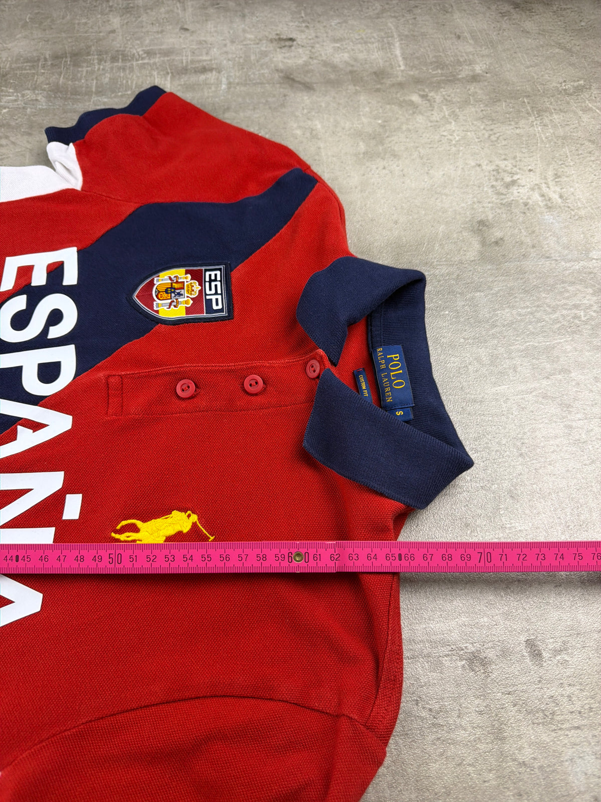 Polo Ralph Lauren "España 16" Custom Fit Polo Shirt - Red/Navy/White