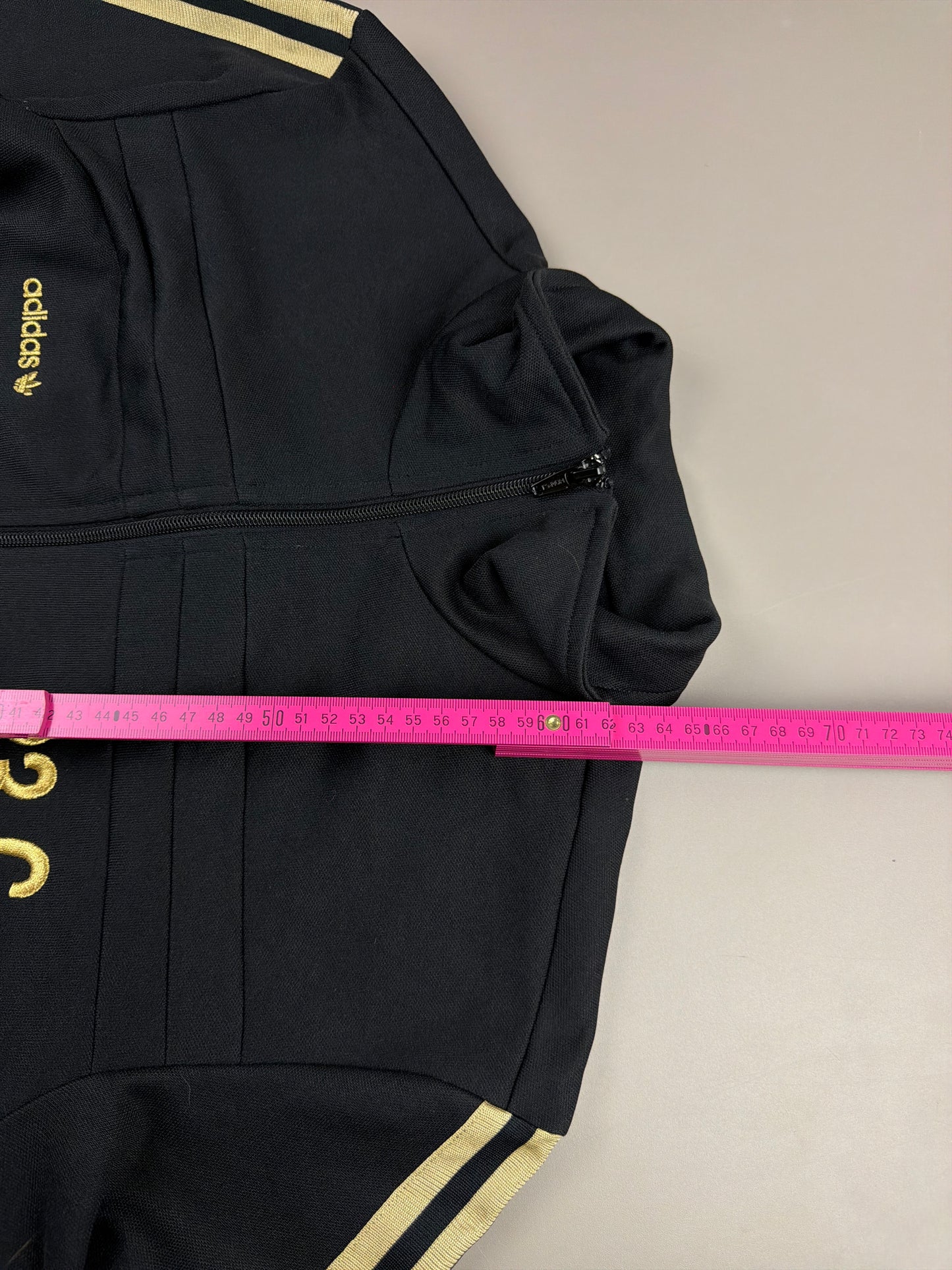 Adidas Originals "83-C J. Mano" Signature Track Jacket - Black & Gold