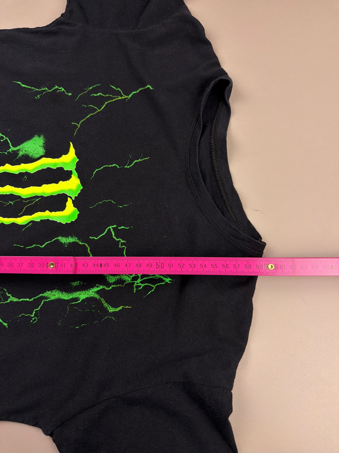 Monster Energy "Cyber Lightning" Baby Tee - Black / Neon