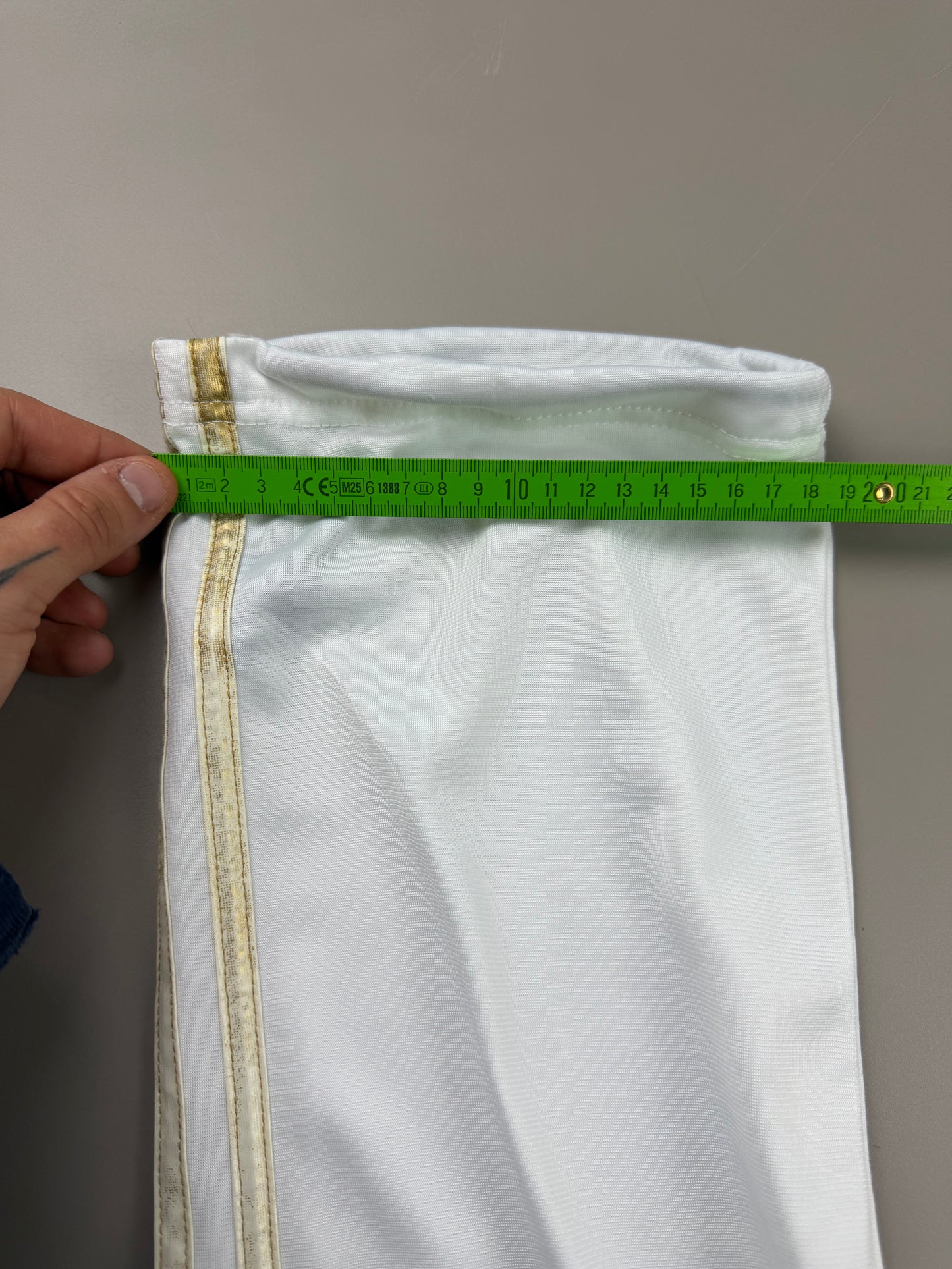 Adidas Y2K "Golden Stripes" Trackpants - White / Gold