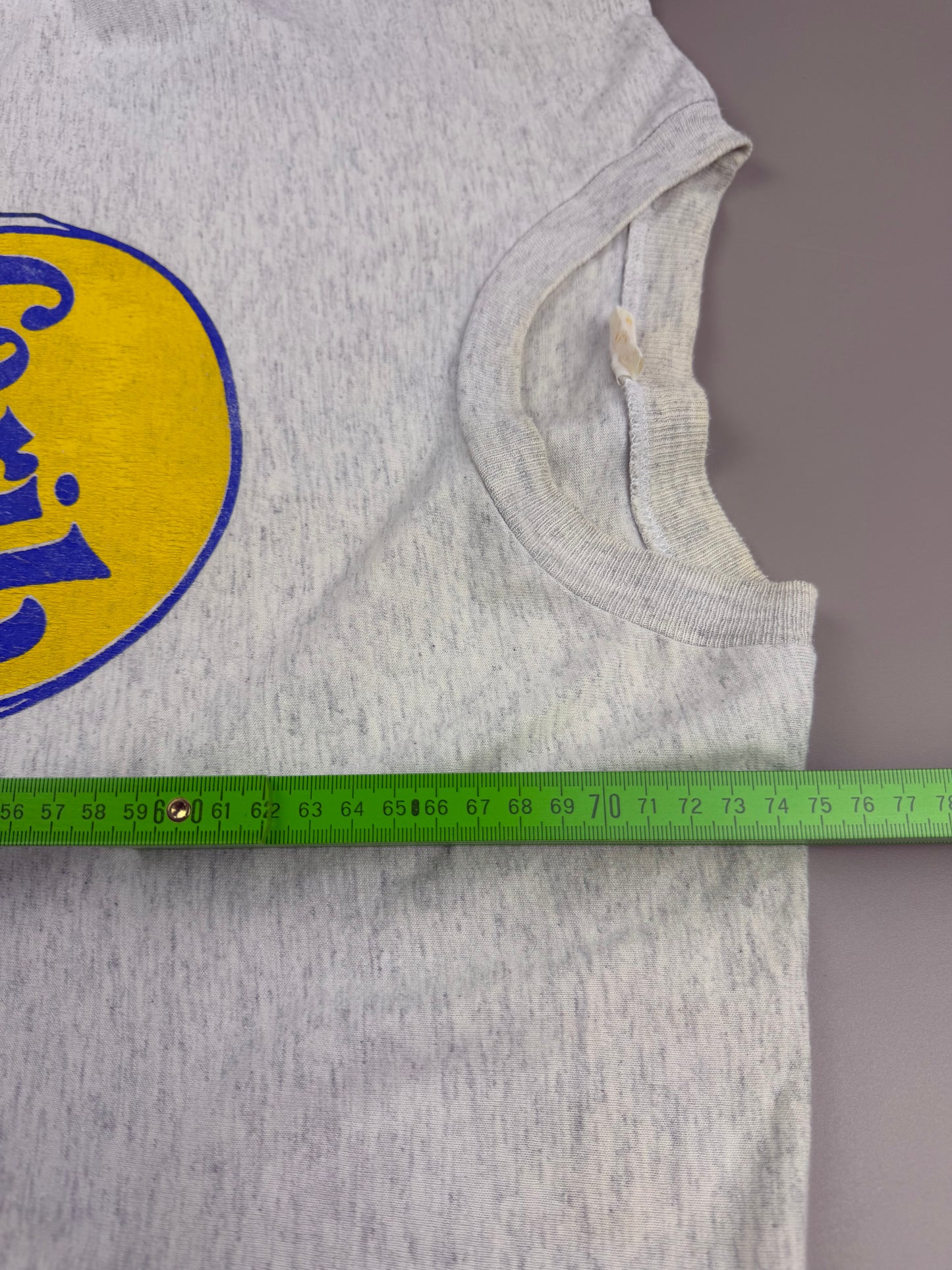 Vintage "Carib Beer of Grenada" Promo Tee - Heather Grey / Indie Sleaze