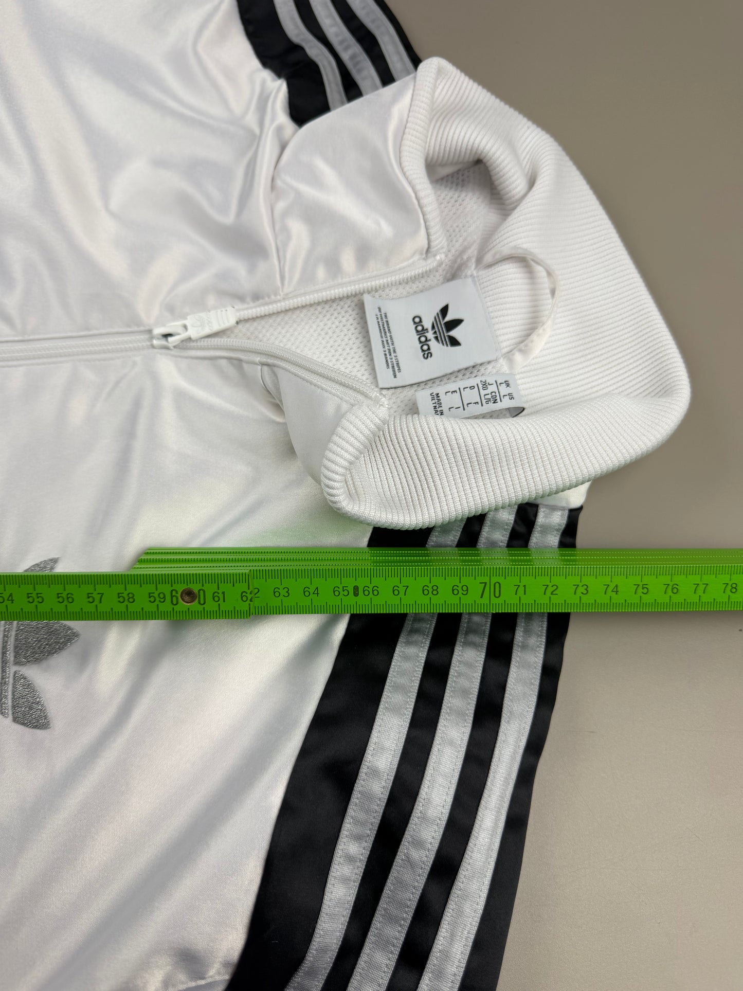 Adidas "Chile 20" Archive Trackjacket - Shiny White Metallic