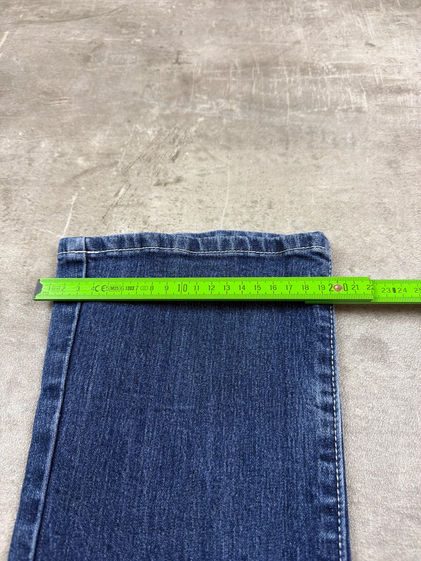 Y2K Crazy Jeans Dragon Embroidery Bleached Flared Denim - Blue & White