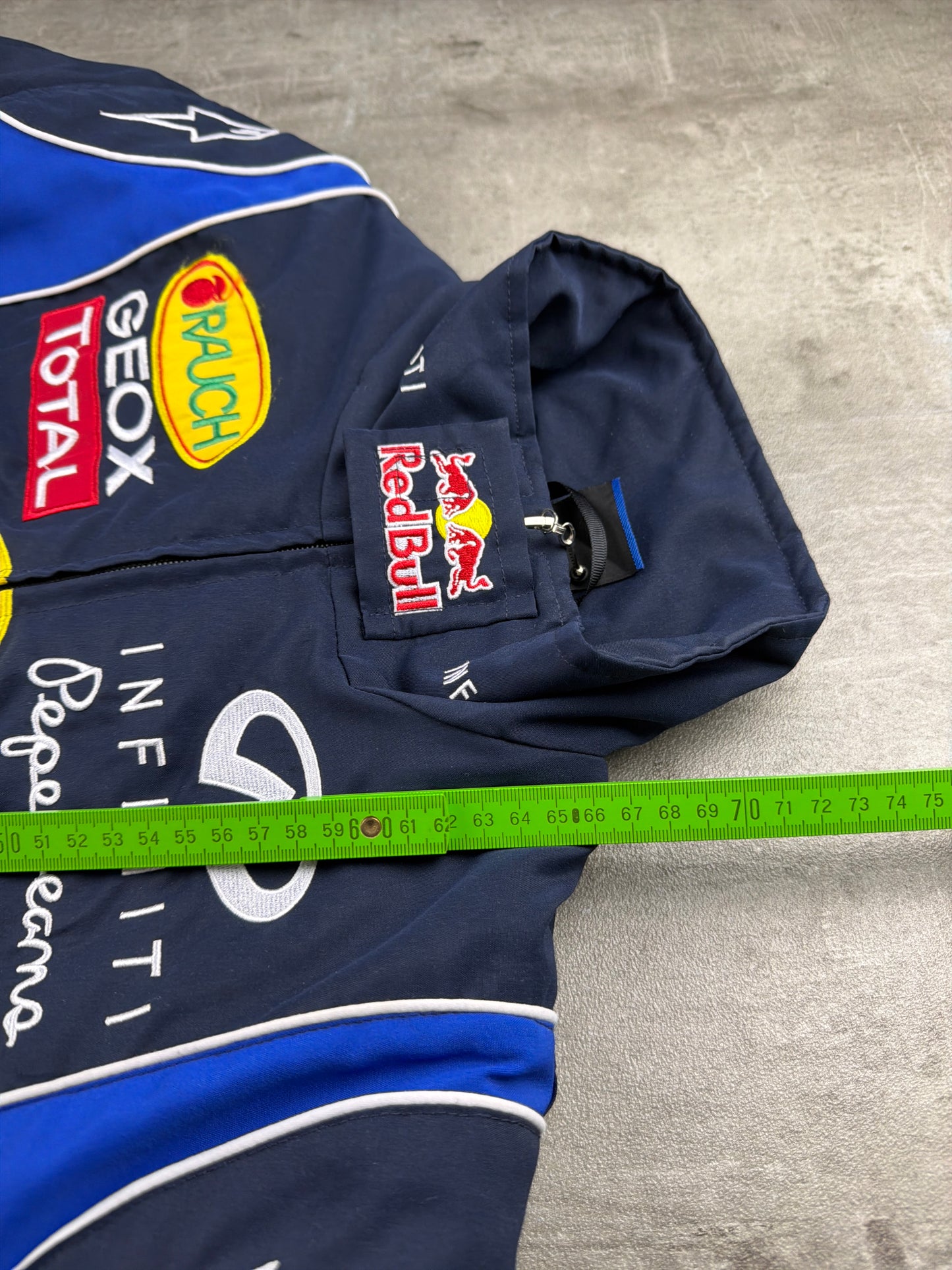 Red Bull Racing Infiniti F1 "Sponsor Patch" Bomber Jacket - Dark Navy / Multicolor