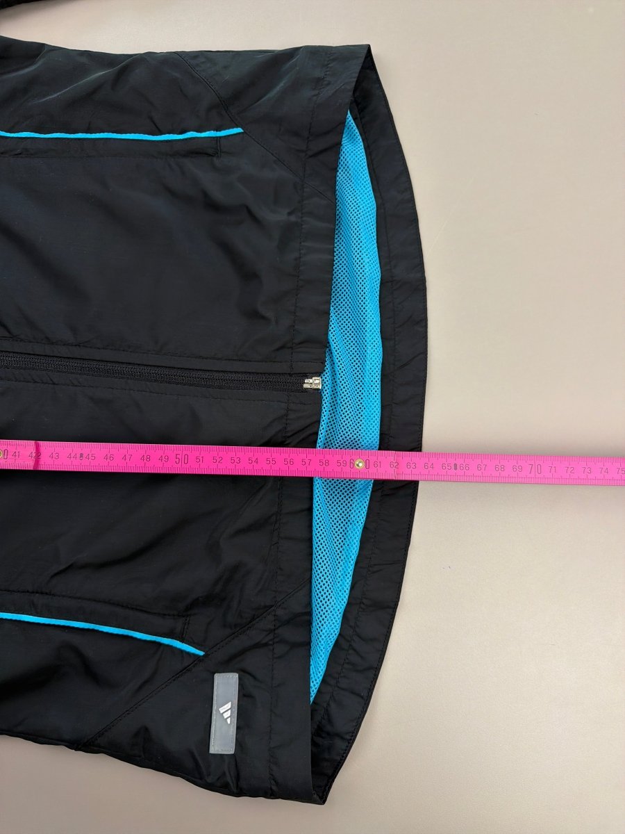 Adidas Tech "Vortex" Performance Track Jacket - Black / Teal - Past Pieces