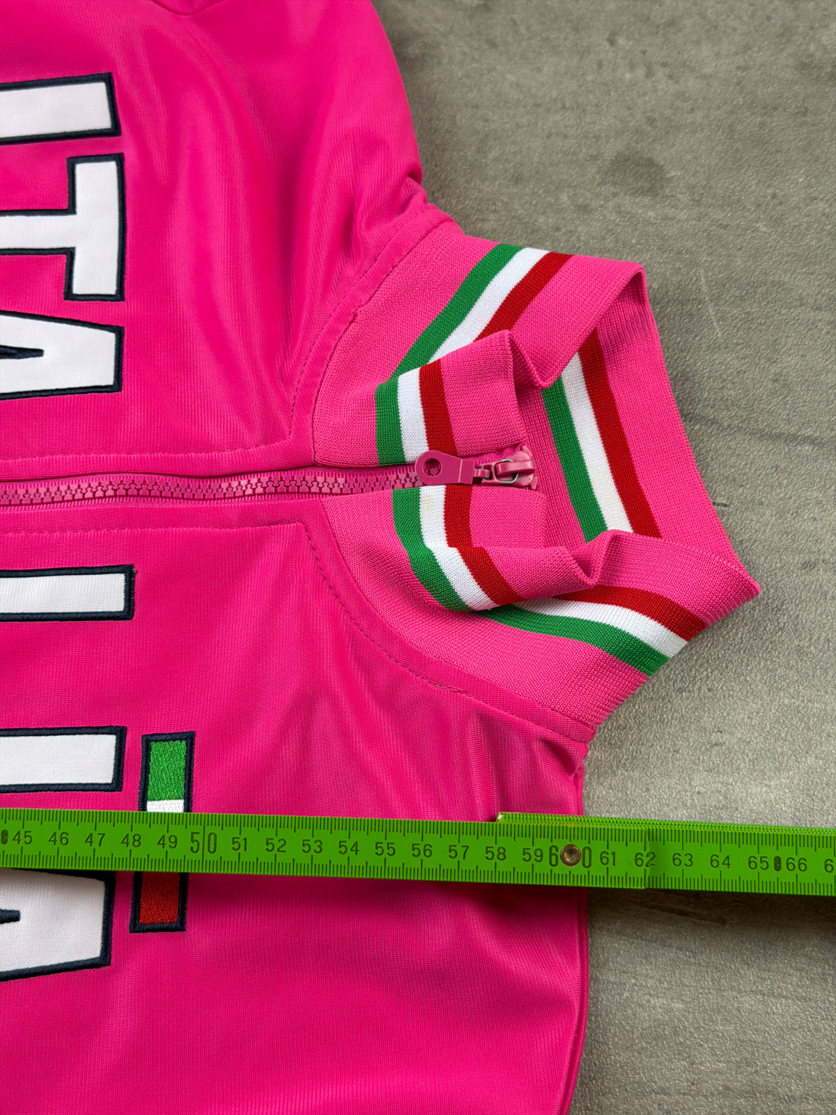 Aliati Y2K "Italia" Embroidered Trackjacket - Hot Pink / Green / Red - Past Pieces