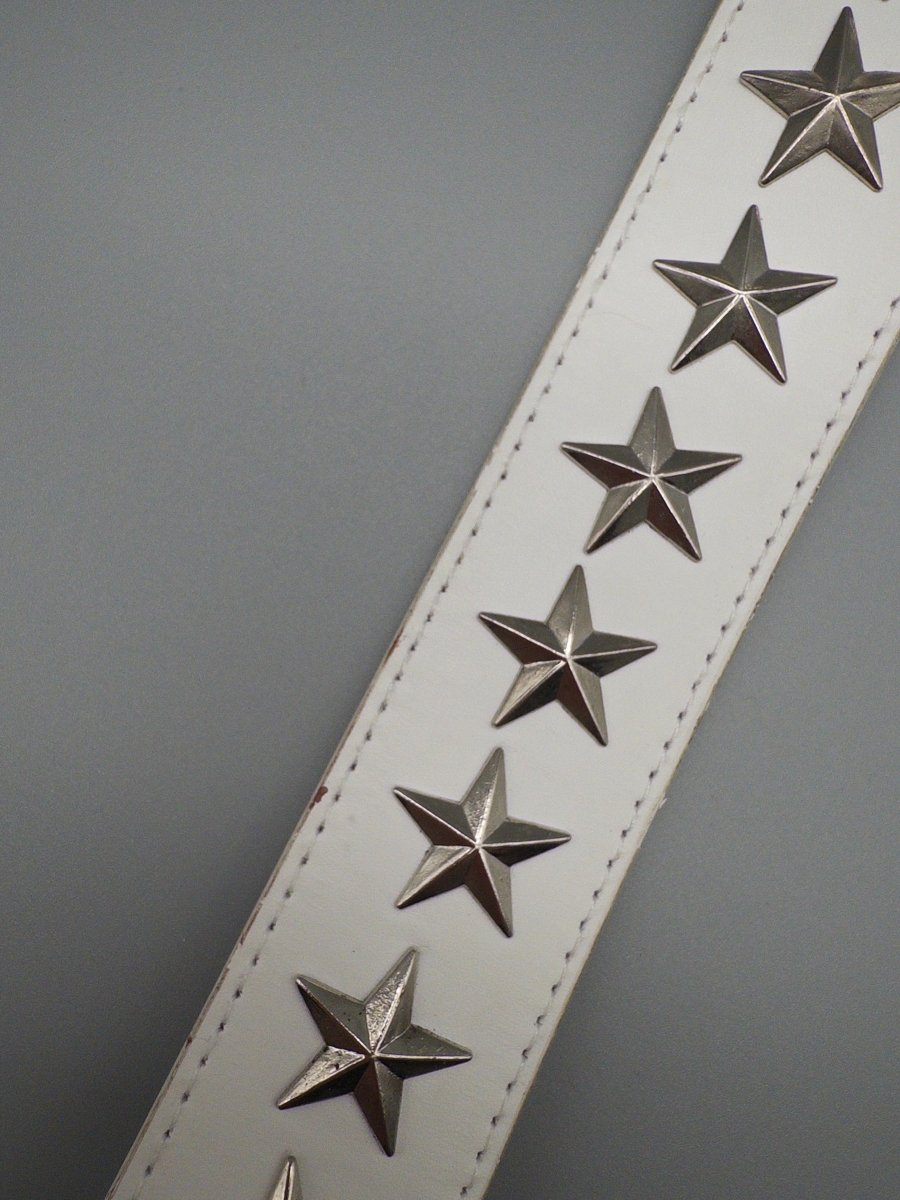 Diramode 1959 "Supernova" Studded Belt - White - Past Pieces