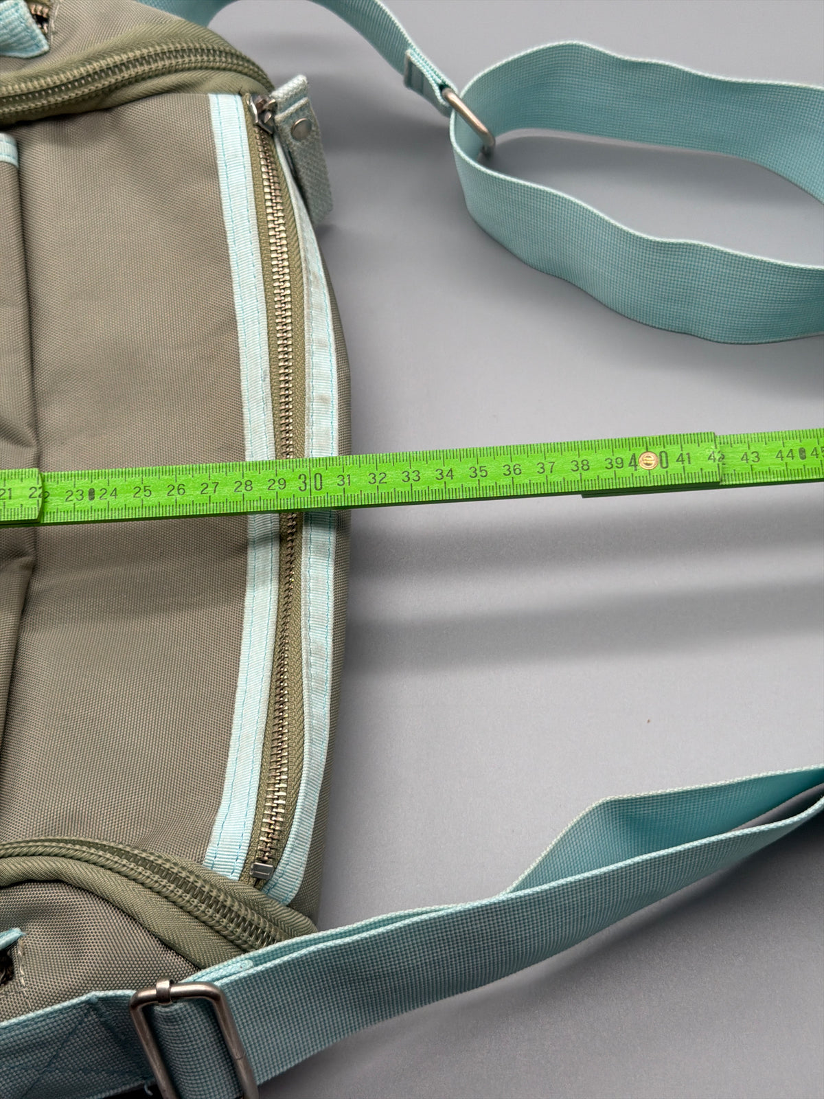 George Gina & Lucy "Mr. Postman" Crossbody Bag - Khaki / Baby Blue Y2K - Past Pieces