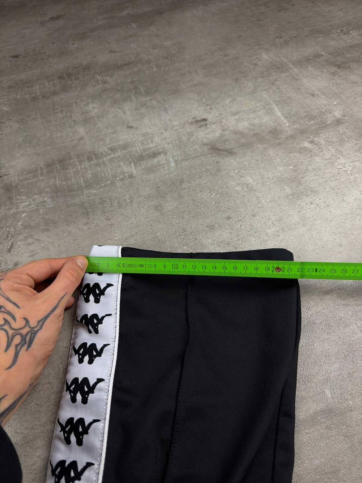 Kappa Banda Flared Tearaway Trackpants - Black / White - Past Pieces
