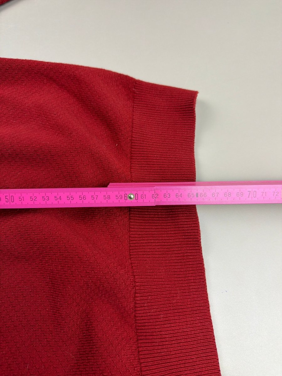 Lacoste "Casual Class" Textured Pocket Knit - Cherry Red - Past Pieces