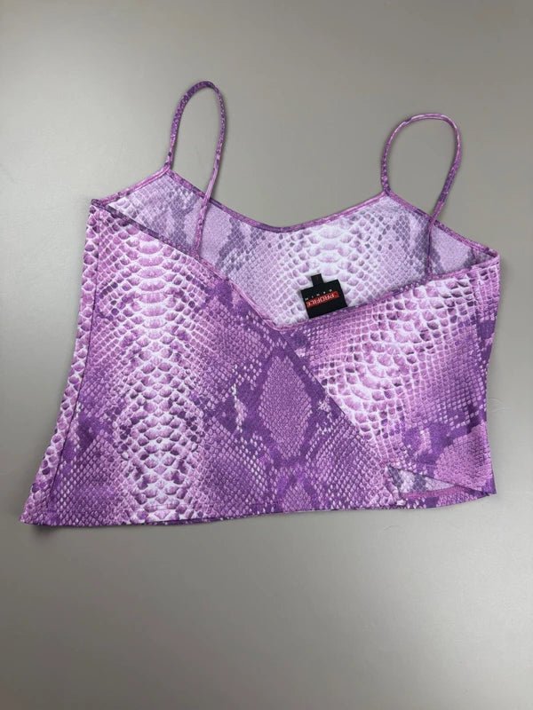 Profile Denim "Amethyst" Snake Cami - Purple Animal Print - Past Pieces