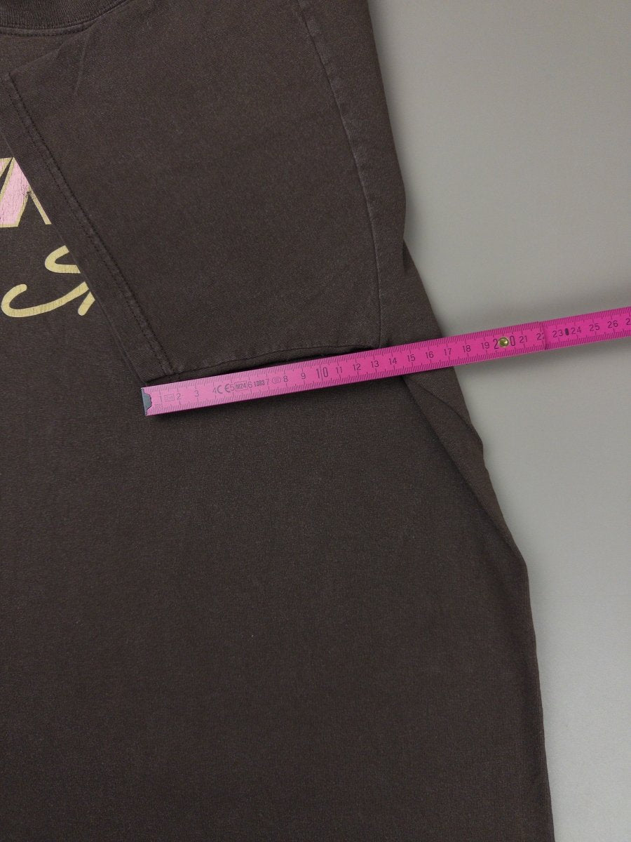 Vintage Olympia Sports "Pink Script" Graphic Tee - Brown - Past Pieces
