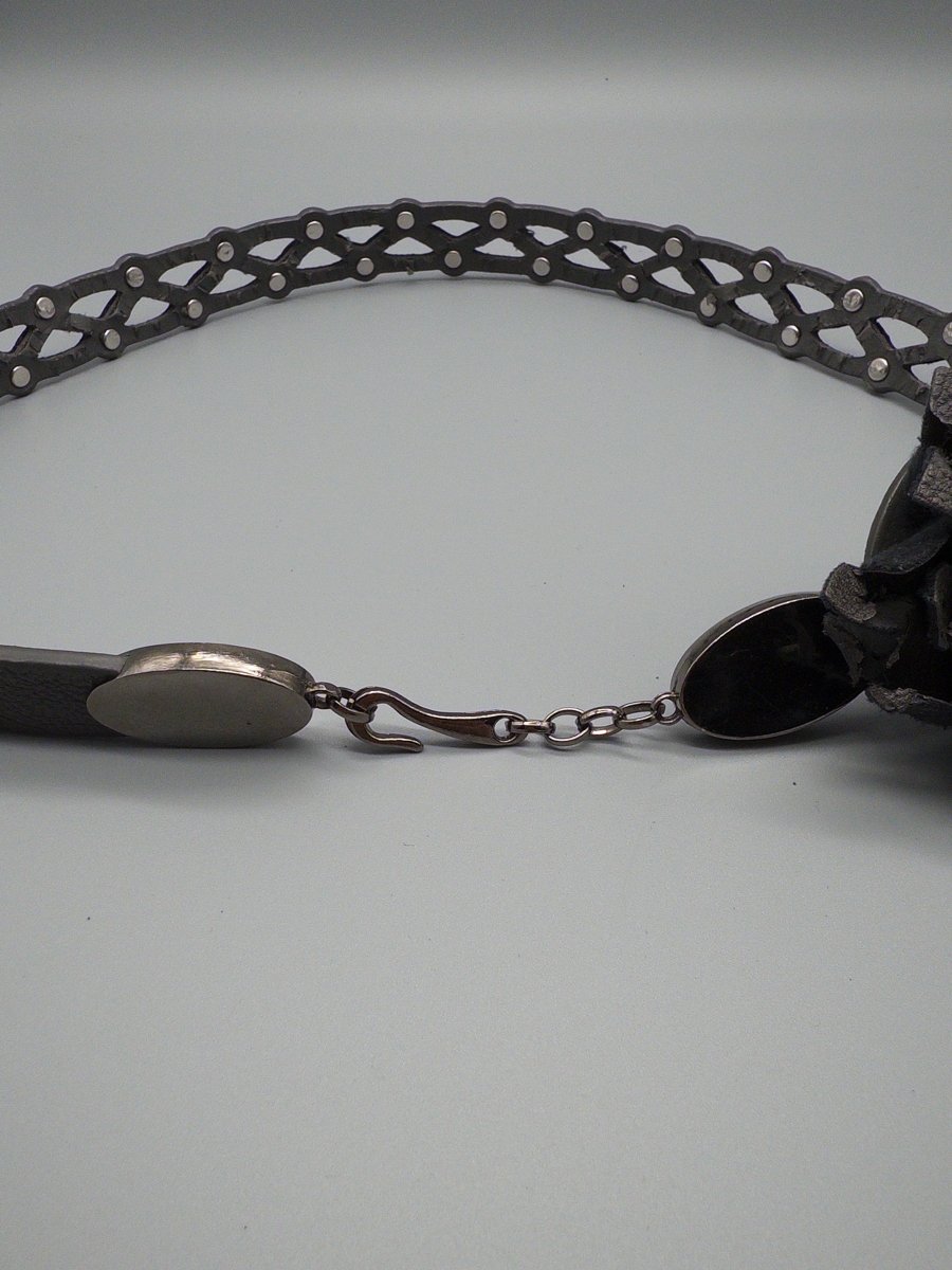 Vintage "Petal & Stud" Rosette Belt - All Black - Past Pieces