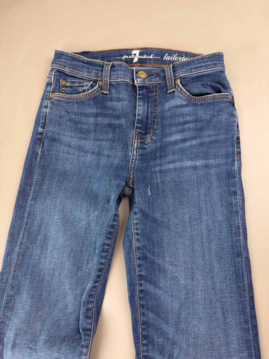 7 For All Mankind Archive "Crystal 7" Low Waist Flare - Y2K Indie Sleaze Denim - Past Pieces