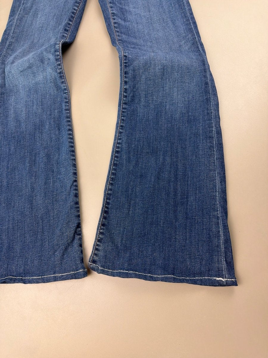 7 For All Mankind Archive "Crystal 7" Low Waist Flare - Y2K Indie Sleaze Denim - Past Pieces