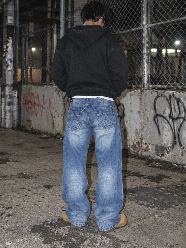 Rocawear Y2K Loose Fit Denim Jeans "Tony Fit" – Blue Wash