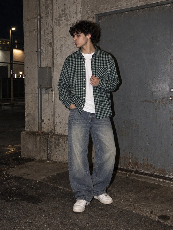 Carhartt "Rugged Outdoor" Plaid Longsleeve Shirt - Green/Black