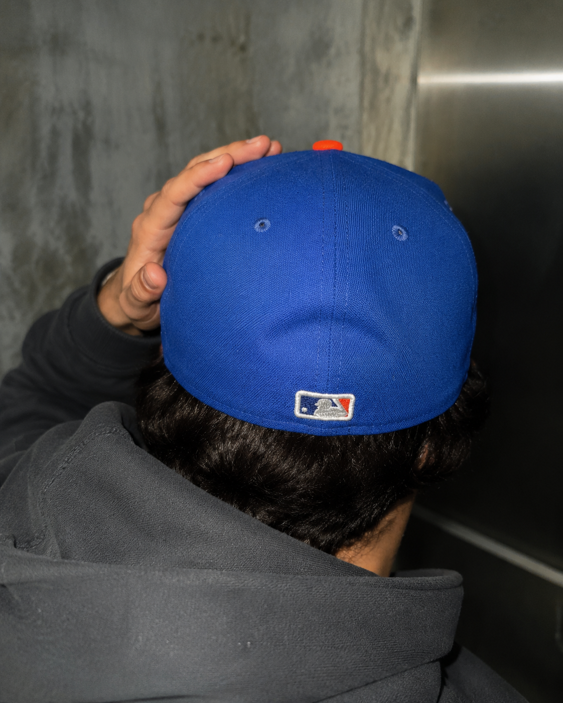 New Era MLB New York Mets On-Field 59FIFTY Fitted Cap - Royal Blue & Orange Y2K Streetwear