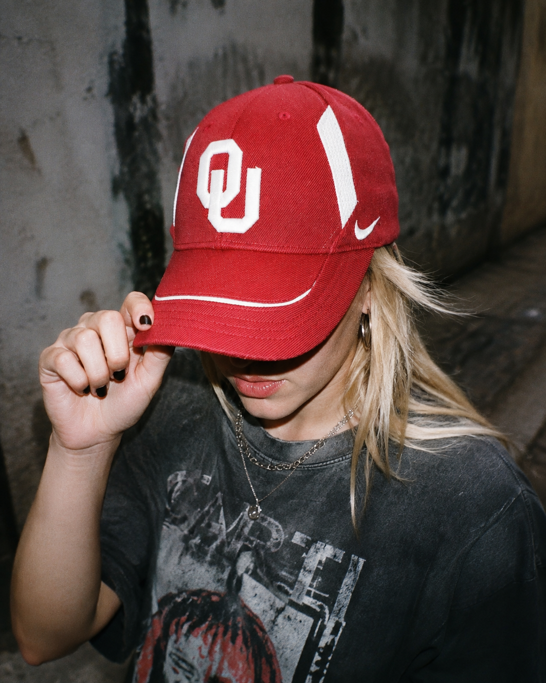 Nike Vintage "Oklahoma Sooners" Cap - Red/White Y2K Vibe