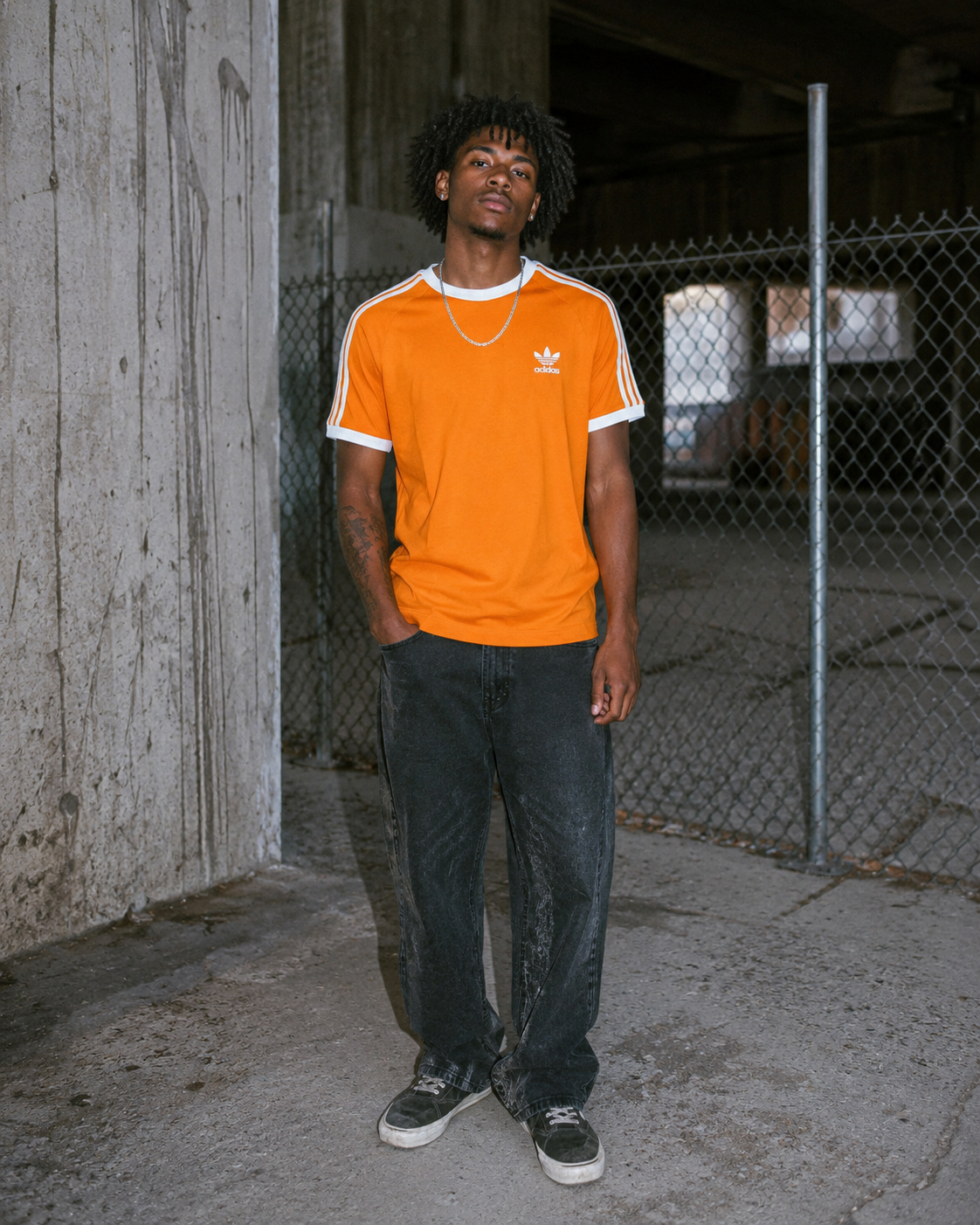 Adidas Originals 3-Stripes Retro Ringer Tee – Mustard Yellow / Blokecore Y2K