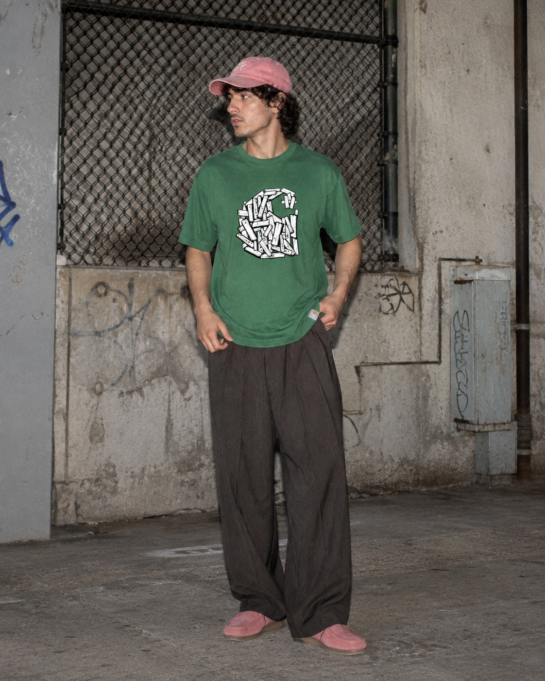 Carhartt Workwear Graphic Skate Tee – Faded Forest Green