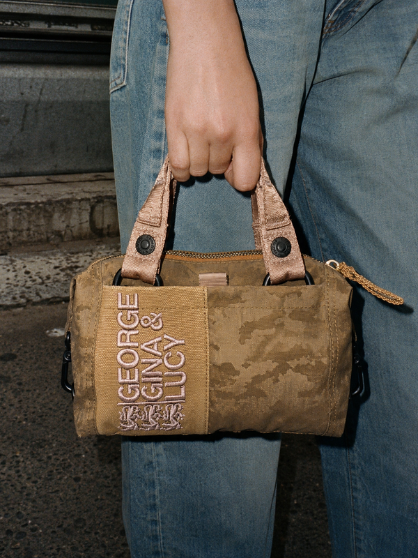 George Gina & Lucy "Minilicious" Camo Mini Bag – Earth Tones / Utility Y2K