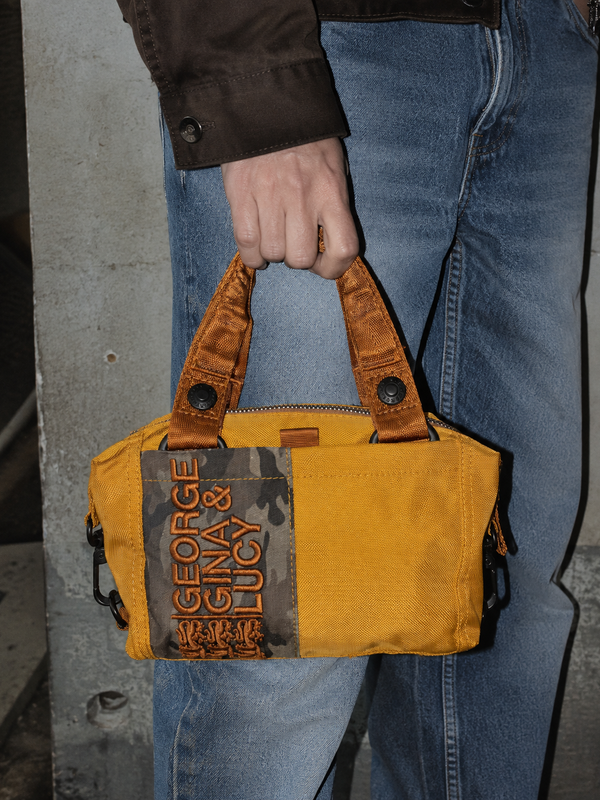 George Gina & Lucy Archive "Minilicious" Mini Bag - Yellow / Camouflage