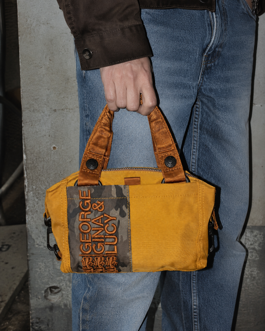George Gina & Lucy Archive "Minilicious" Mini Bag - Yellow / Camouflage