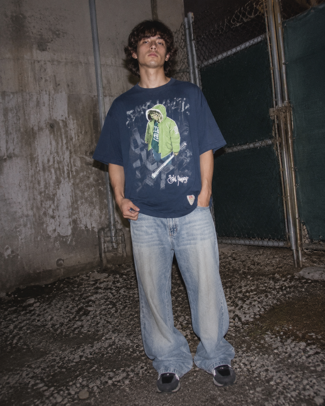 Ecko Unltd. Vintage Y2K "Still Angry" Graphic Tee - Navy Blue