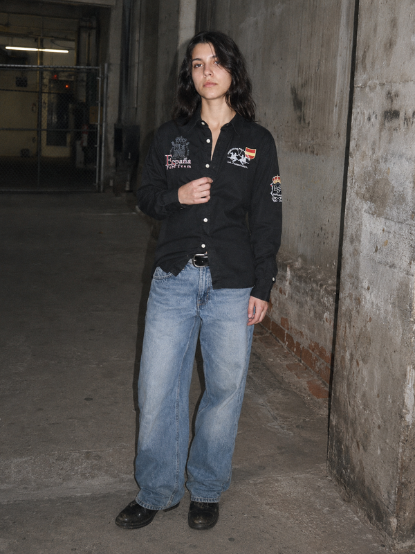 La Martina Vintage España Polo Team Button-Down Shirt – All Black & Embroidered