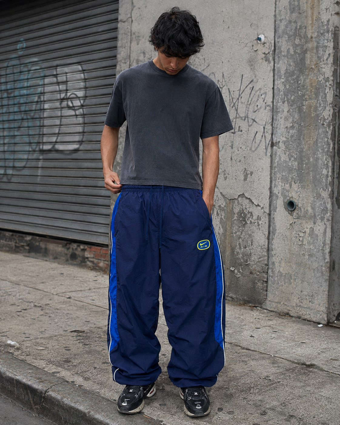 Nike Air Vintage Y2K Trackpants - Navy / Royal Blue