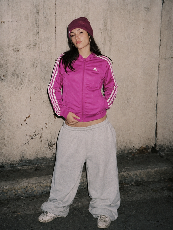Adidas Sportswear 3-Stripes Trackjacket - Magenta / Baby Pink Y2K Aesthetic