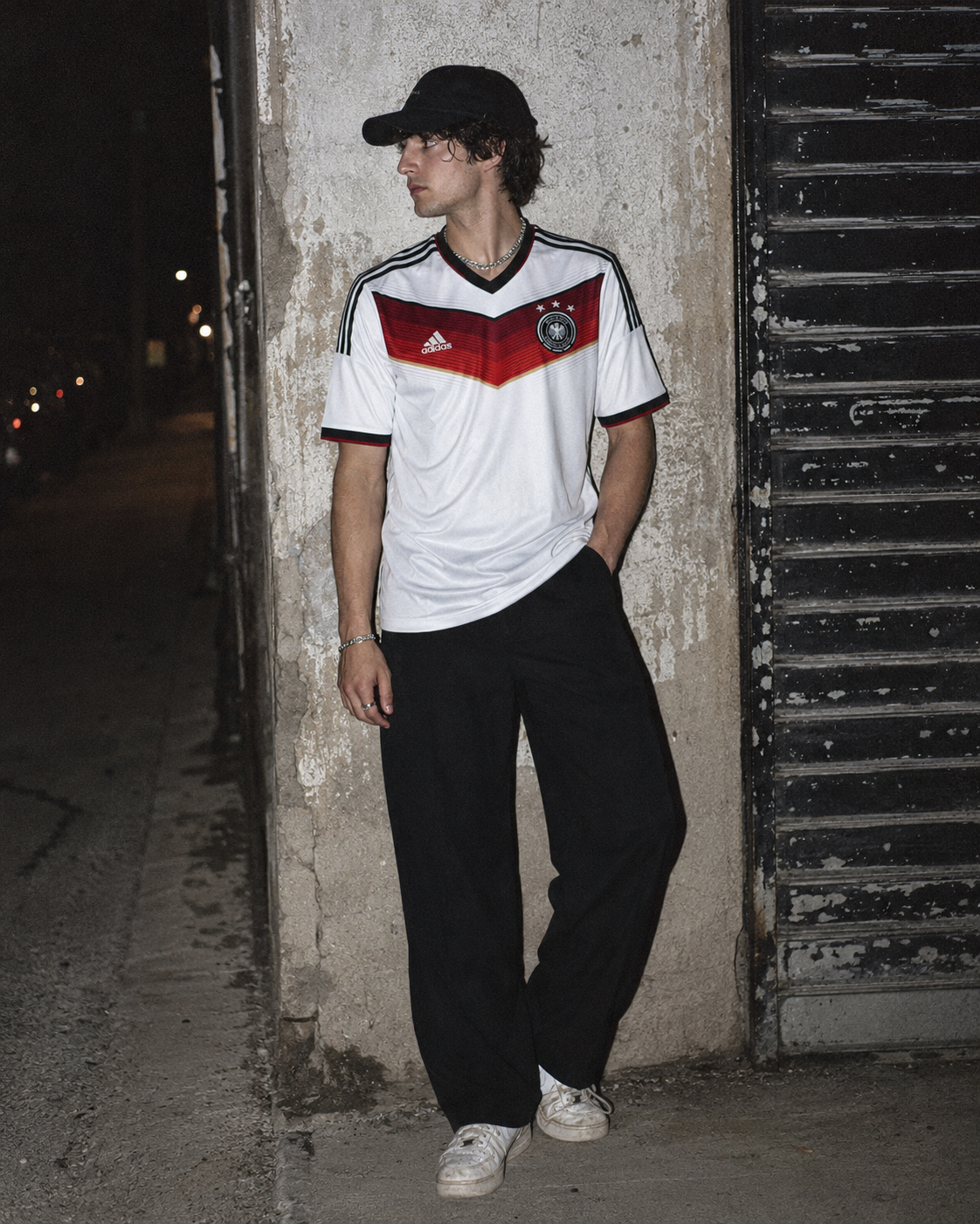 Adidas "DFB World Cup 2014" Football Jersey - White / Y2K Blokecore