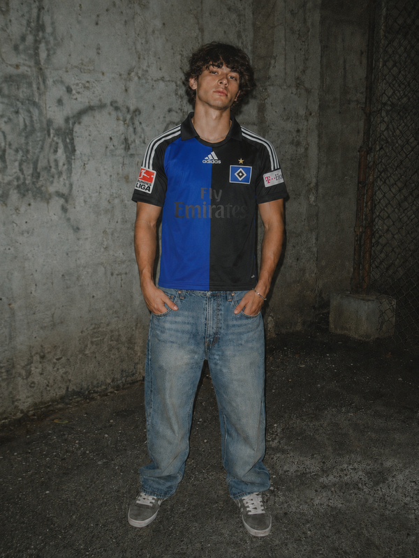 Adidas Hamburg SV 2008/09 Petric #10 "Third" Trikot - Royal Blue & Black Blokecore