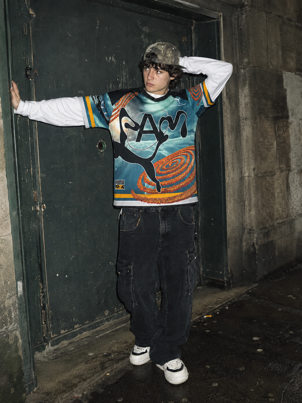 Puma x P.A.M. (Perks and Mini) Rave Mesh Football Jersey - Multicolor / Cyber Y2K