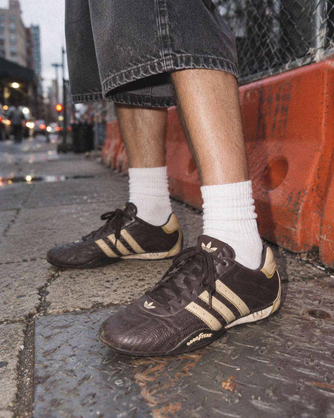 Adidas Goodyear Archive Sneaker - Brown / Gold / Beige