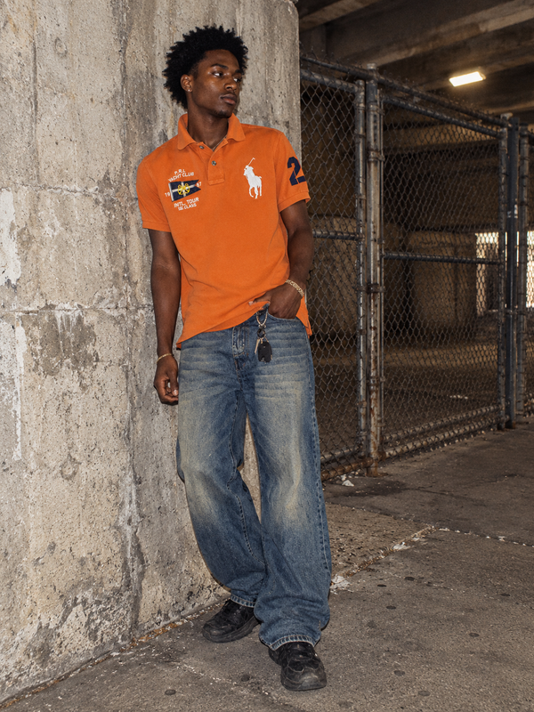 Polo Ralph Lauren "P.R.L Yacht Club" Big Pony Polo Shirt - Bright Orange