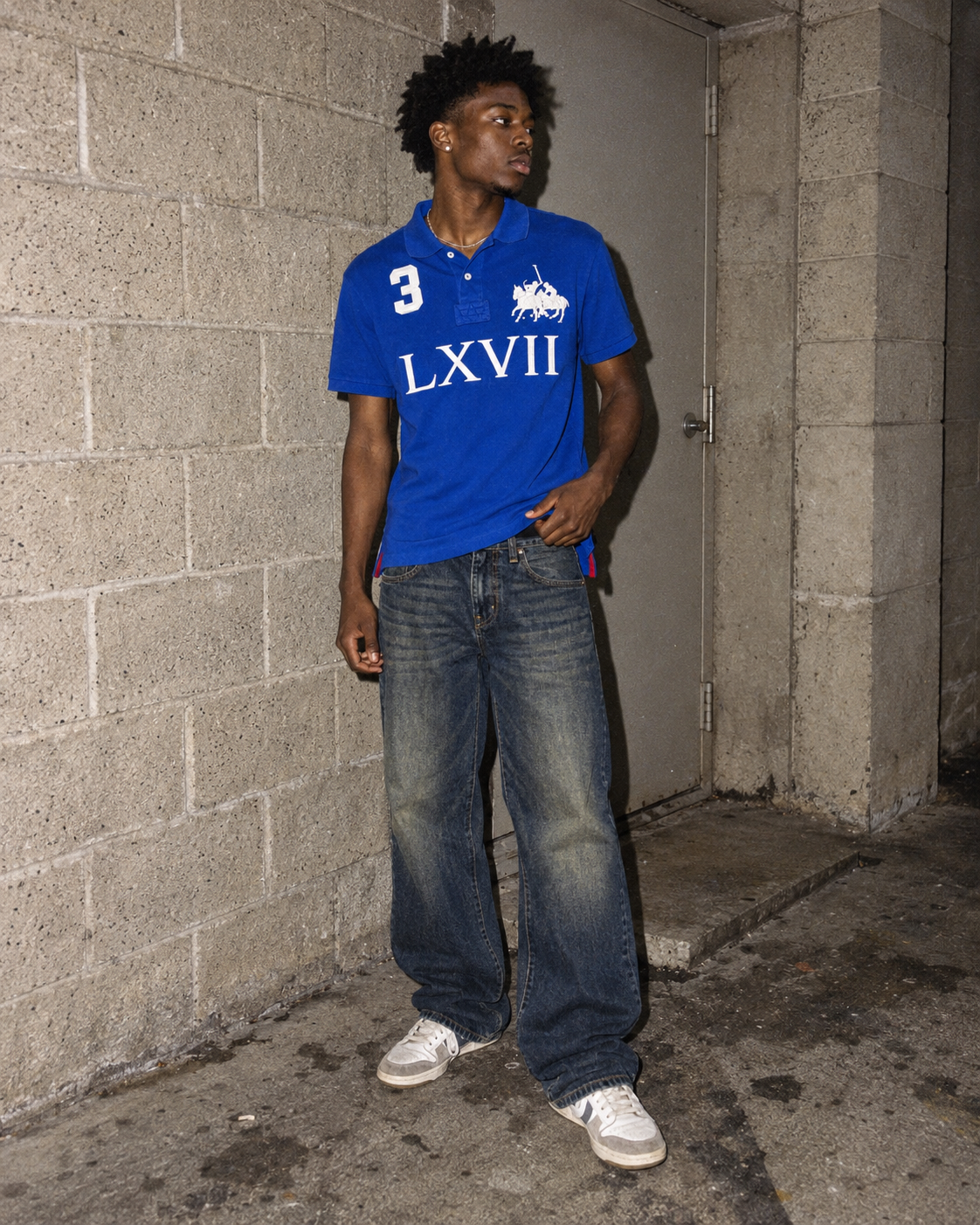 Ralph Lauren Big Pony "LXVII" Polo Shirt - Royal Blue