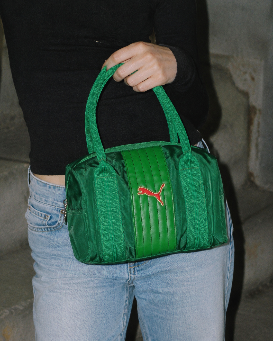Puma "Fécafoot Cameroon" Y2K Sport Bowling Mini Bag - Emerald Green & Red