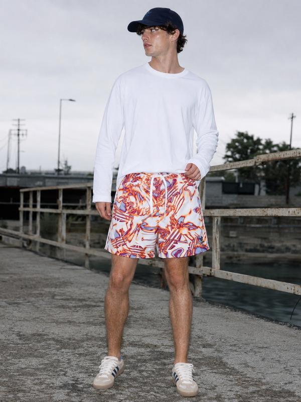 Adidas Originals Liquid Heat Graphic Shorts - Cyber Y2K Multicolor