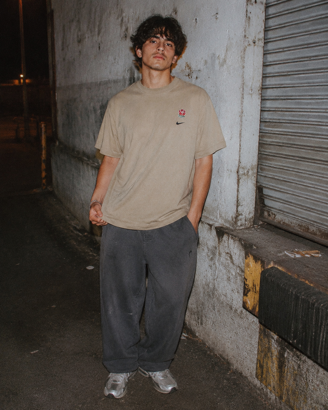 Nike Y2K "Desert Rose" Swoosh Tee - Sand Beige