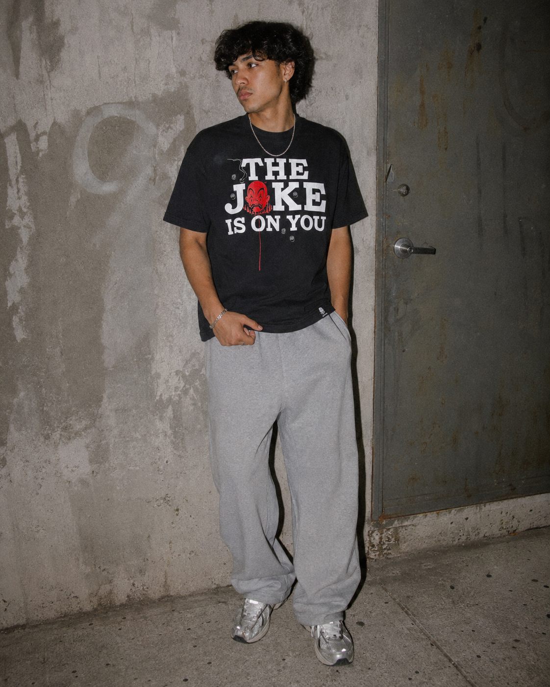 Joker Brand Rare 00s "The Joke Is On You" Graphic T-Shirt - Streetwear Black / Red