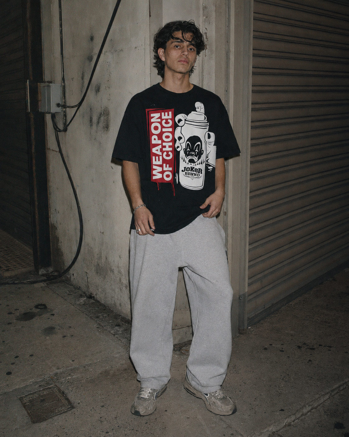 Joker Brand "Weapon of Choice" Graphic Tee – Black / Streetwear Y2K