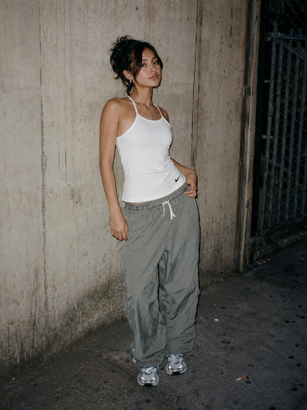 Nike "Dri-FIT" Logo Tank Top - All White Y2K Gorpcore Style