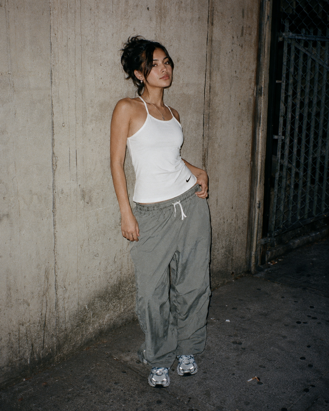 Nike "Dri-FIT" Logo Tank Top - All White Y2K Gorpcore Style